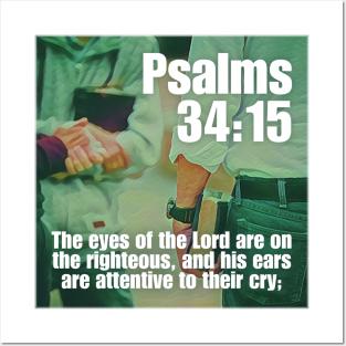 Psalms 34:15 Posters and Art